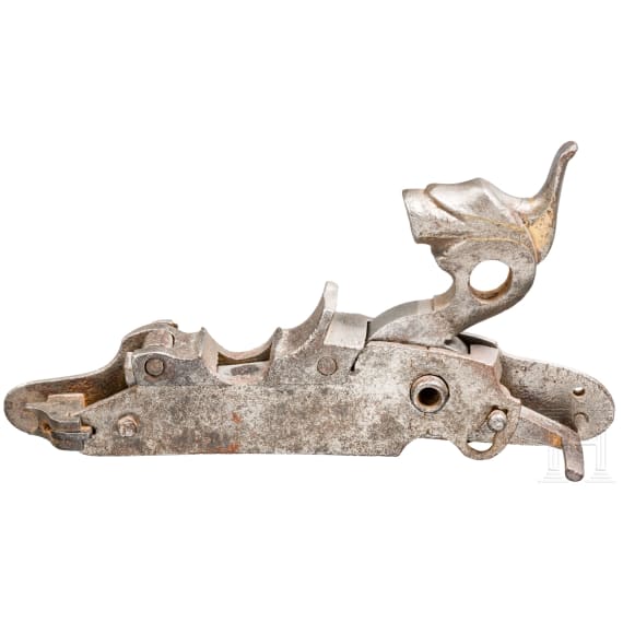 A modified, screw-less percussion lock mechanism, Henry Nock, London, circa 1800
