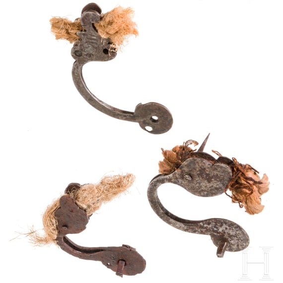 Three cocks for German matchlock muskets, 1st half of the 17th century