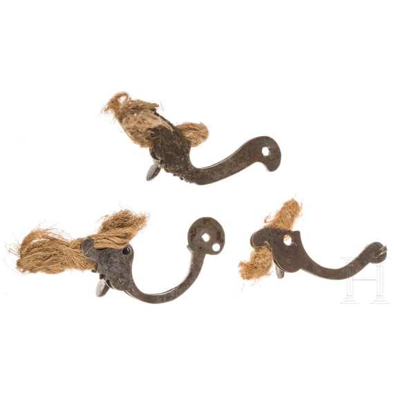 Three cocks for German matchlock muskets, 1st half of the 17th century