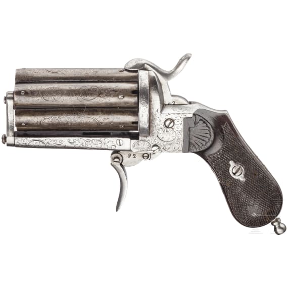 A pinfire pepperbox, Spain, ca. 1870