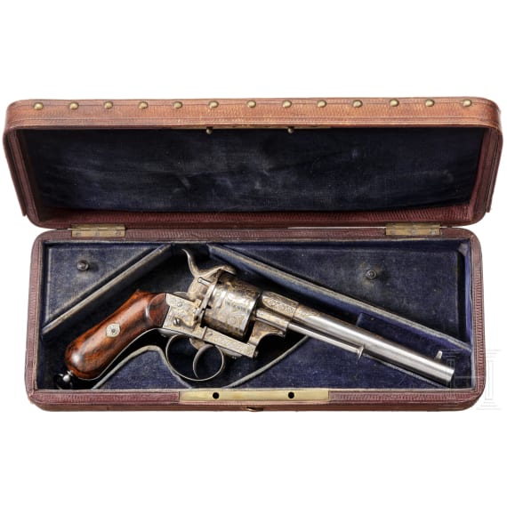 A pinfire revolver by Rolland & Renault &agrave; Paris, France, circa 1865