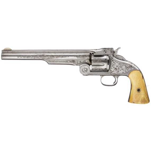 An engraved early pattern Smith & Wesson 3rd Model American, USA, circa 1871