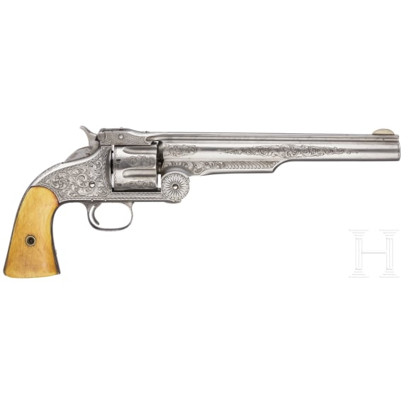 An engraved early pattern Smith & Wesson 3rd Model American, USA, circa 1871
