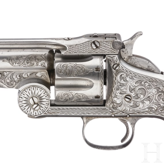 An engraved early pattern Smith & Wesson 3rd Model American, USA, circa 1871
