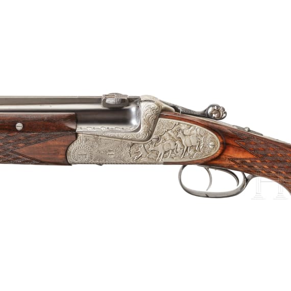 A Ferlach over-and-under rifle with Zeiss scope