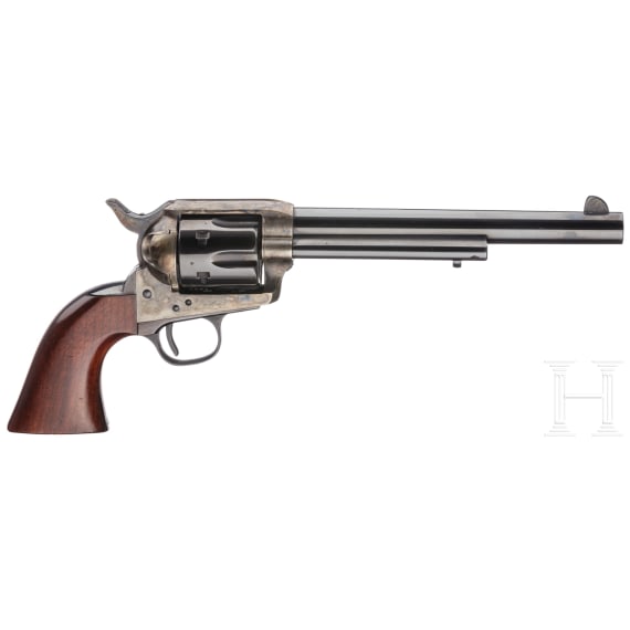 Colt SAA, US Army model, italian replica by Hege-Uberti, with a western-style holster