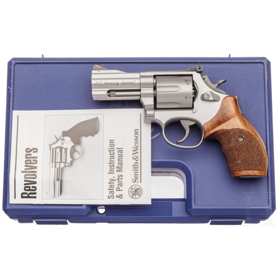 Smith & Wesson Mod. 686-4, "The .357 Distinguished Combat Magnum Stainless" - Security Special, im Koffer
