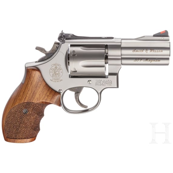 Smith & Wesson Mod. 686-4, "The .357 Distinguished Combat Magnum Stainless" - Security Special, im Koffer