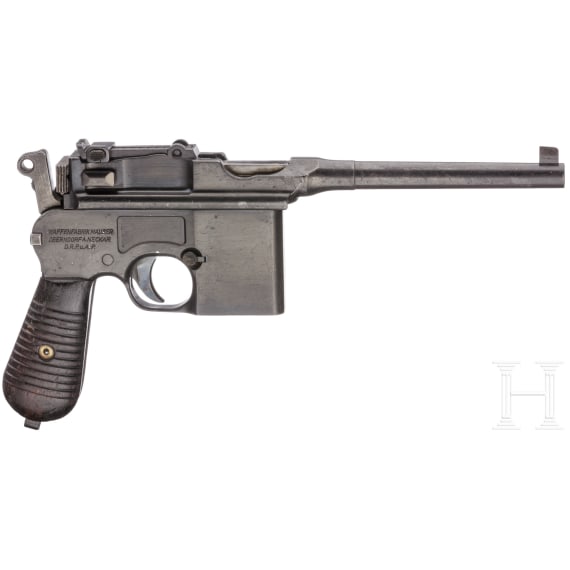 A "Broomhandle" Mauser C96, Mod. 1932 (Mod. 712)