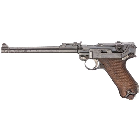 An Artillery Luger by DWM, 1917, with holster
