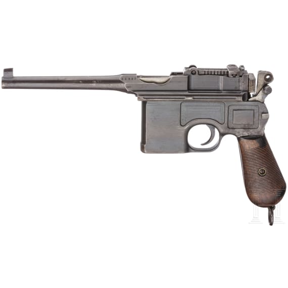 A "Broomhandle" Mauser C96/16 with shoulder stock