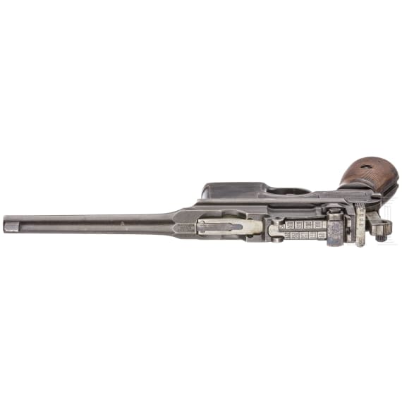 A "Broomhandle" Mauser C96/16 with shoulder stock