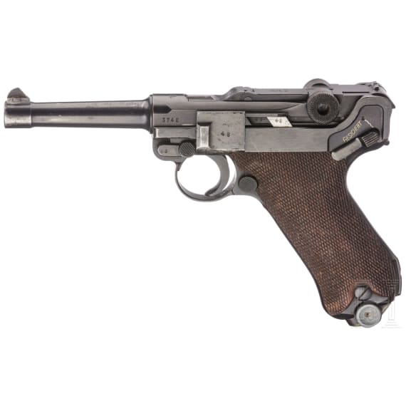 A Mauser Luger, coded "1938 - S/42"