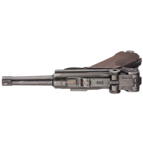 A Mauser Luger, coded "1938 - S/42"
