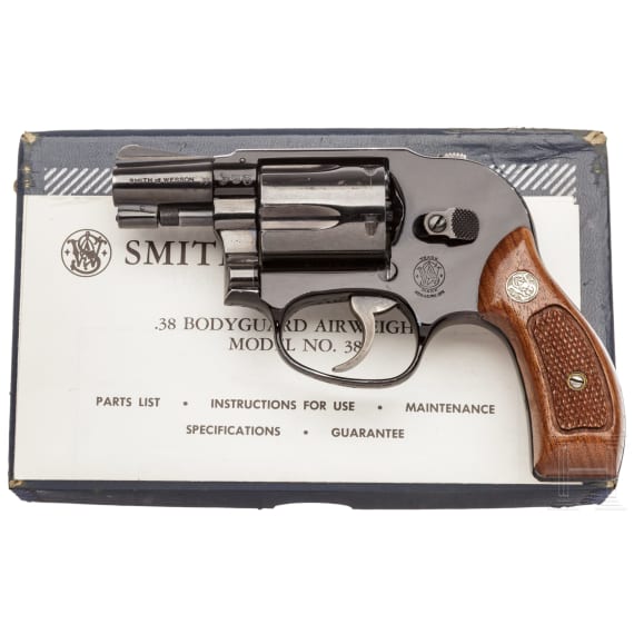 Smith & Wesson Mod. 38, "The Bodyguard Airweight", Polizei, im Karton