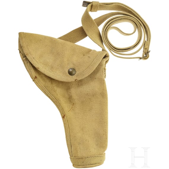 A British holster for a Hi-Power pistol or a revolver