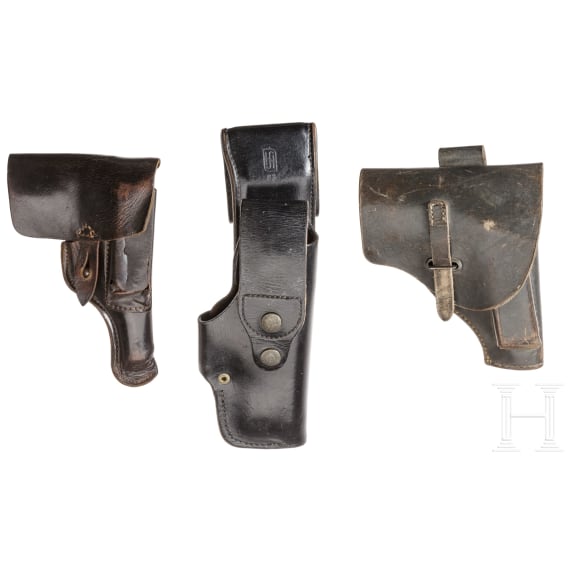 Three holsters for pistols - Walther & Beretta