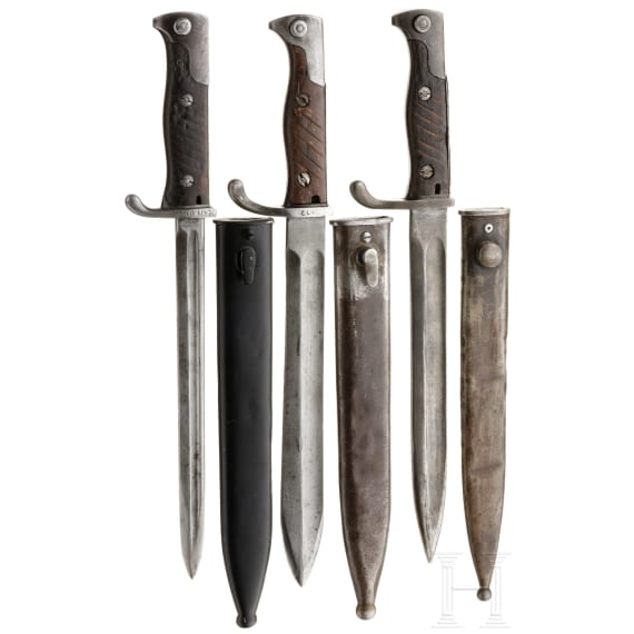 Three shortened bayonets 98, 1st quarter 20th century