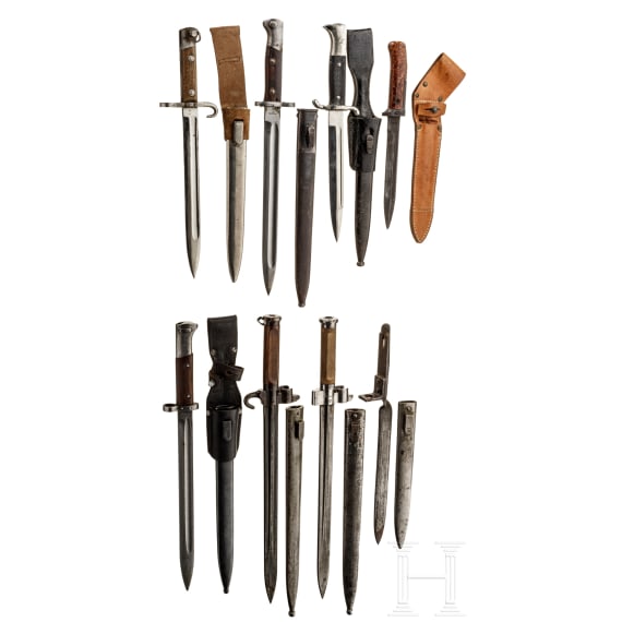 Eight bayonets
