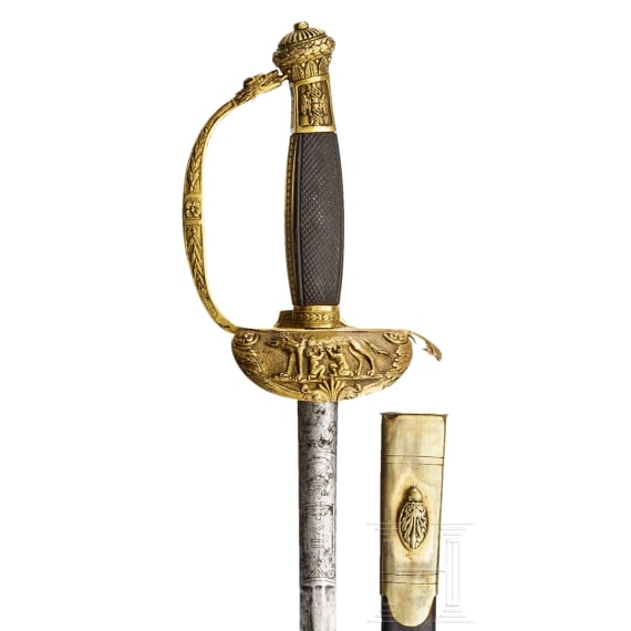 A small sword for members of the municipal government of Rome, ca. 1800