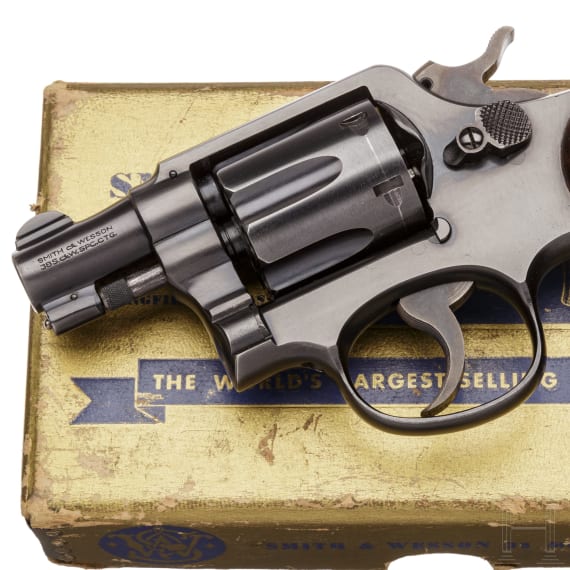 Smith & Wesson .38 Military & Police, Postwar, "Pre-Model 10", new gun in bumped box
