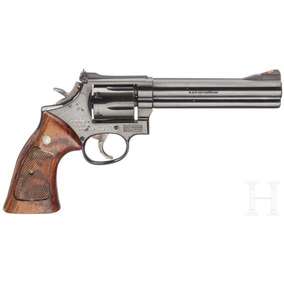 Smith & Wesson Mod. 586, "The .357 Distinguished Combat Magnum", im Karton