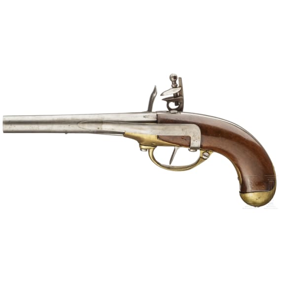 A French M 1777 cavalry pistol, 1st model