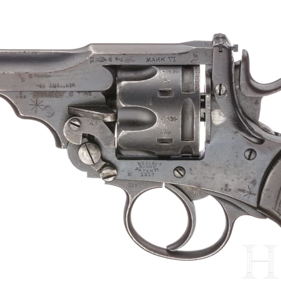 Webley Mark VI, mit Tasche