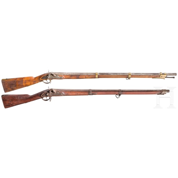 Two infantry rifles, 19th century