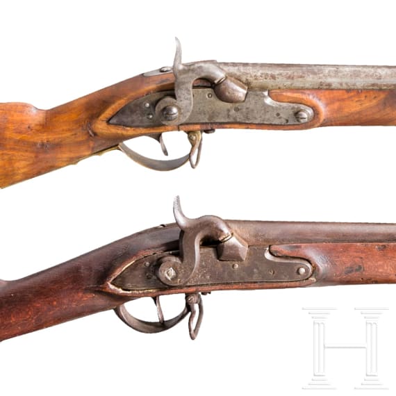 Two infantry rifles, 19th century