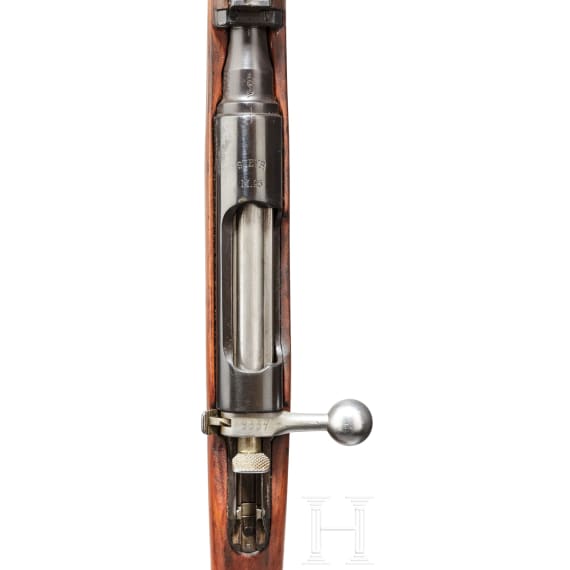 A Steyr M95 straight-pull repeating rifle