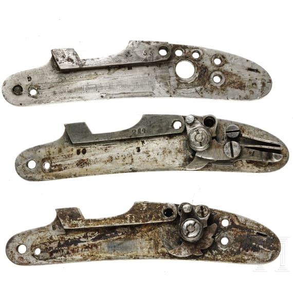 Mixed lot of spare parts for an Austrian W&auml;nzel rifle