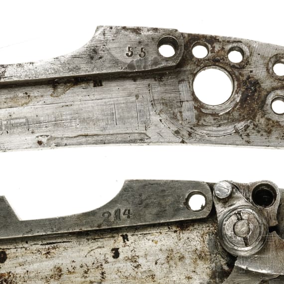 Mixed lot of spare parts for an Austrian W&auml;nzel rifle