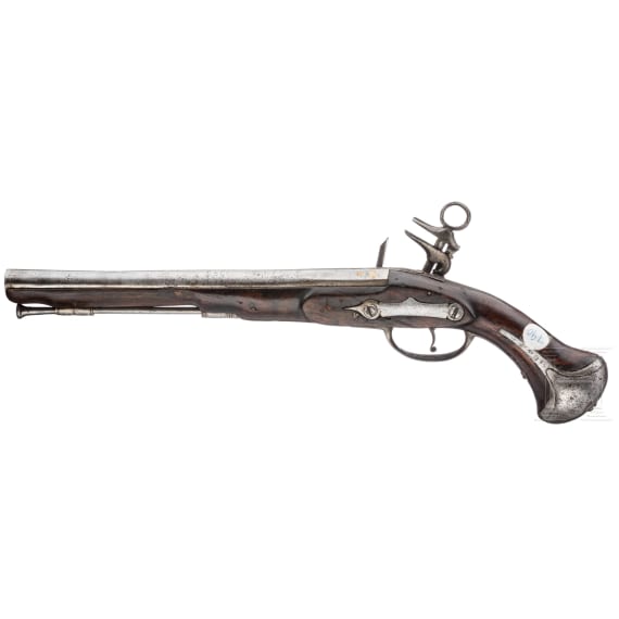 A military Miquelet flintlock pistol by Coma in Ripoll, circa 1680