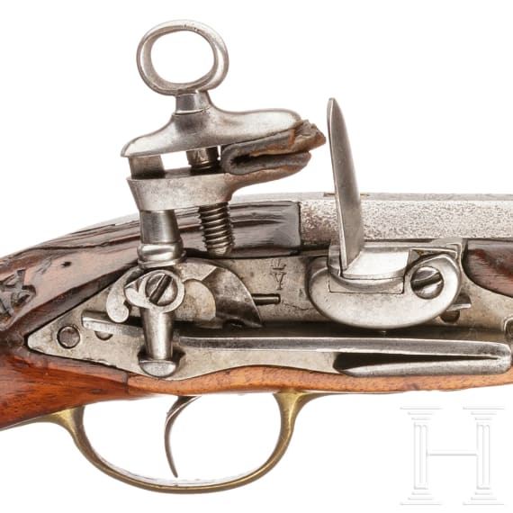 A flintlock cavalry pistol Mod. 1789, made in 1793