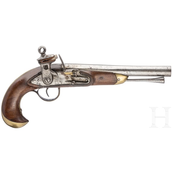 A Miquelet flintlock cavalry pistol, Model 1842