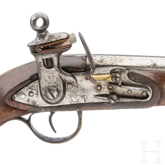 A Miquelet flintlock cavalry pistol, Model 1842