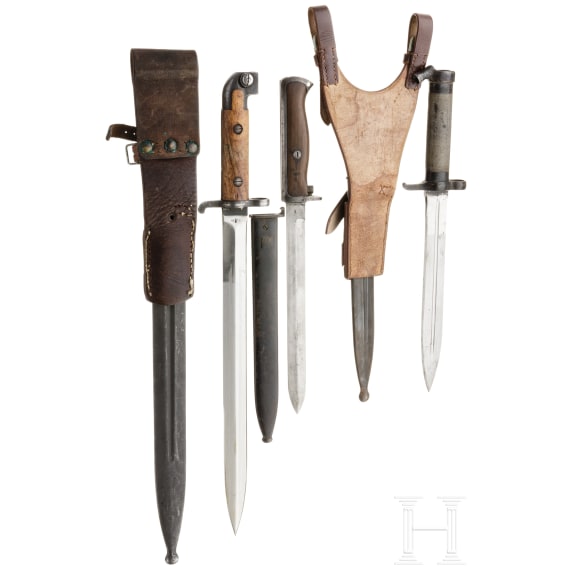 Three Scandinavian bayonets, 1st half of the 20th century