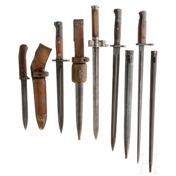 Five bayonets, Southeast Europe, 20th century