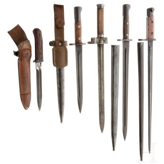 Five bayonets, Southeast Europe, 20th century