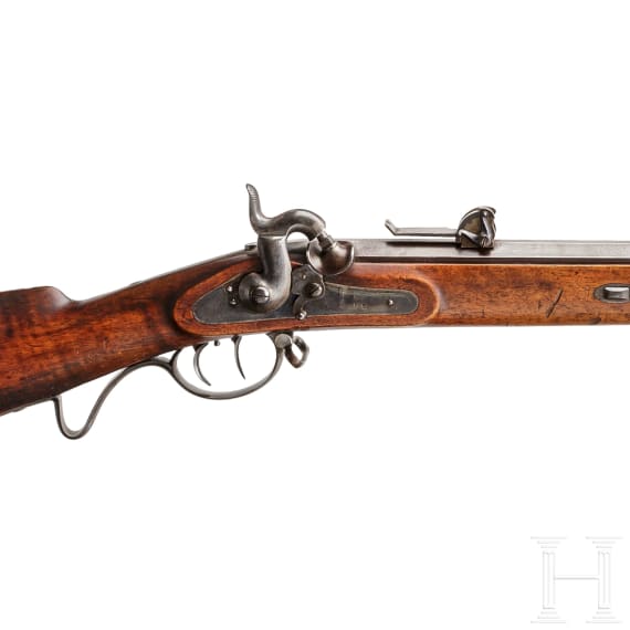 A Hessian sniper's rifle, mid 19th century