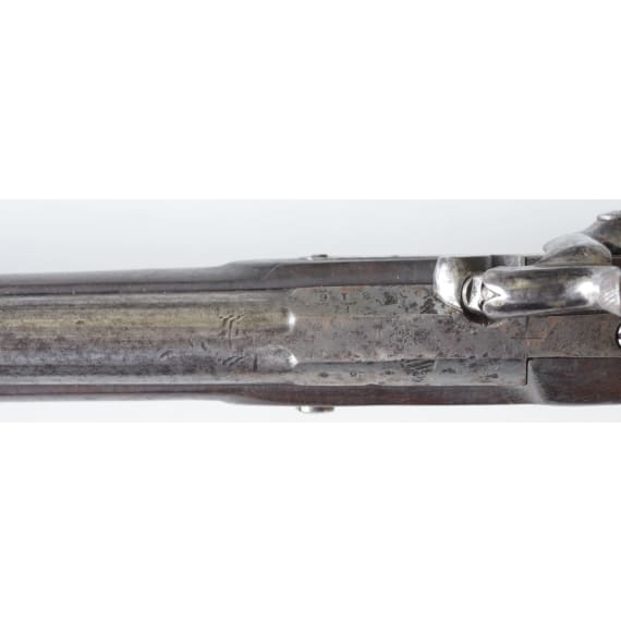 A percussion musket by Glukman, Birmingham, 1863