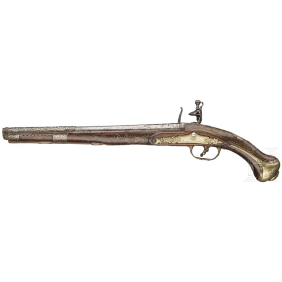 A Balkan-Ottoman flintlock pistol, 18th century