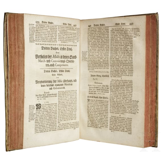 Tobias Benjamin Hoffman, "Codex Legum Militarium Saxonicus", Dresden, 1763