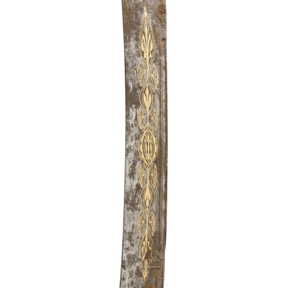Goldtauschierter Yatagan, osmanisch, datiert 1815
