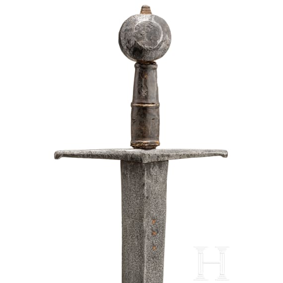 A French knightly sword, circa 1450