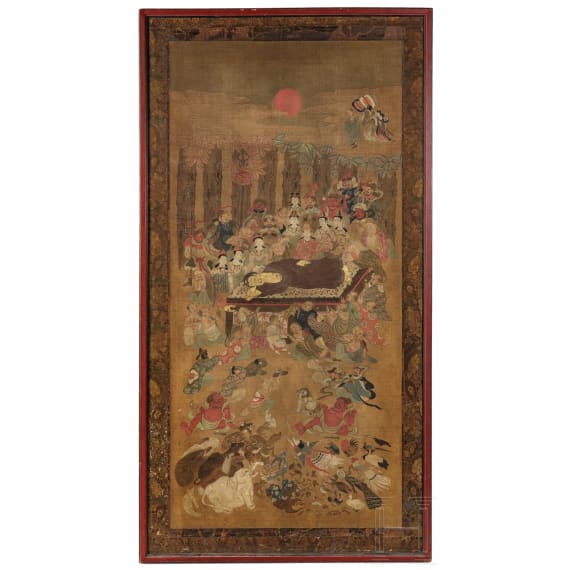 Anonymer Meister, Tod des Buddha, Japan, Edo-Periode (1603 - 1868)