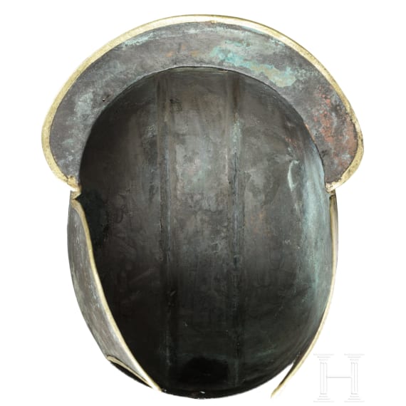 An impressive Illyrian helmet, type III A, 6th to 5th century B.C.