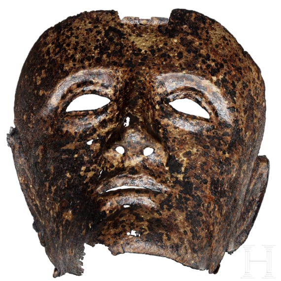 Eiserne Gesichtsmaske eines römischen Soldaten, 1. Jhdt.