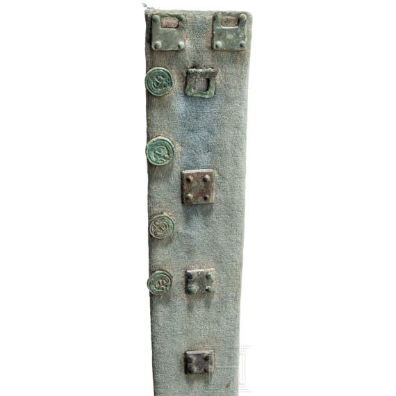 Sax mit Beimesser und Beschlägen, merowinigisch, 7. Jhdt.
